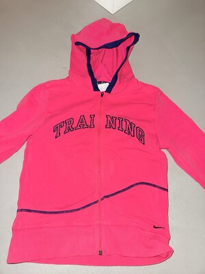 Nike Trainingsjacke Gr.S 34/36 Kapuzenjacke Sportjacke Pink/blau
