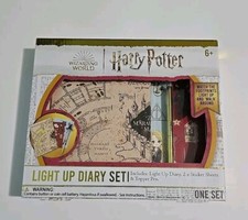 Harry Potter Wizard Light Up Diary Journal Activity Set, Stickers & Topper Pen