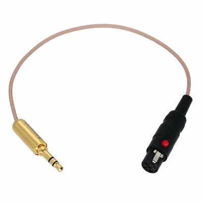 3.5mm 1/8 TRS Plug to Mini-XLR Female TA5F 5pin Cable For Microphone Transmitter