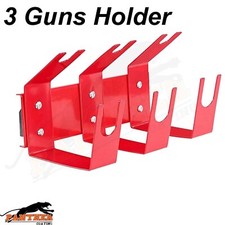 Gravity Feed Spray Gun Holder Stand Wall Mounted Quality Holds (3 Guns Holder)