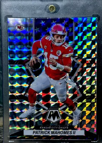 Patrick Mahomes RARE SILVER PRIZM REFRACTOR INVESTMENT CARD PANINI SSP CHIEFS