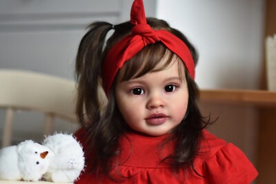 26'' Lifelike Reborn Baby Dolls Girl Newborn Cloth Body Realistic Adorable Doll