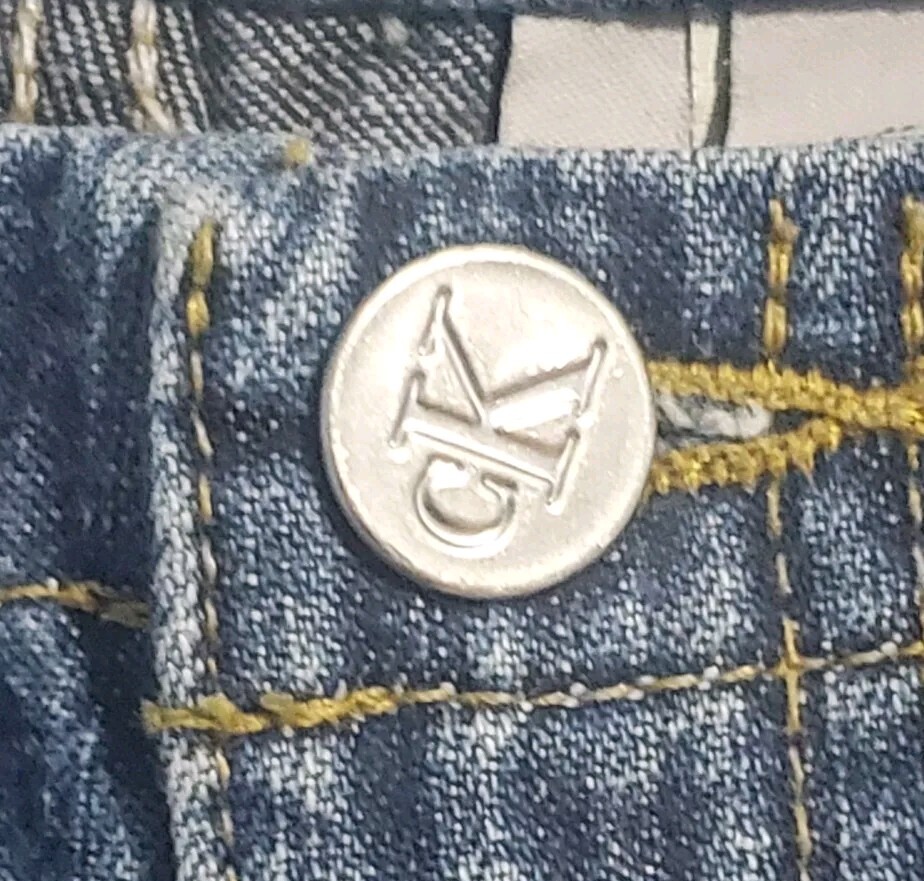 Calvin Klein Jeans Size 11 Flare No Waistband Tall Mid Rise 34X 33 100% Cotton thumbnail 3