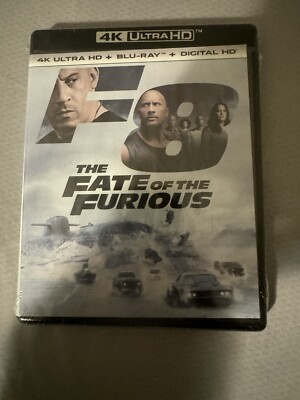 The Fast and the Furious ''Fate of the Furious'' New Sealed 4K UHD Blu-Ray Discs