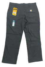 Carhartt Relaxed Fit Rugged Flex Work Pants Men's 38 x 30 Gray Canvas NEW