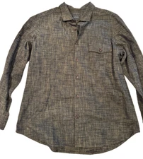 KAI D - NWOT -- Thick heather green utilitarian LS work shirt -- XXL