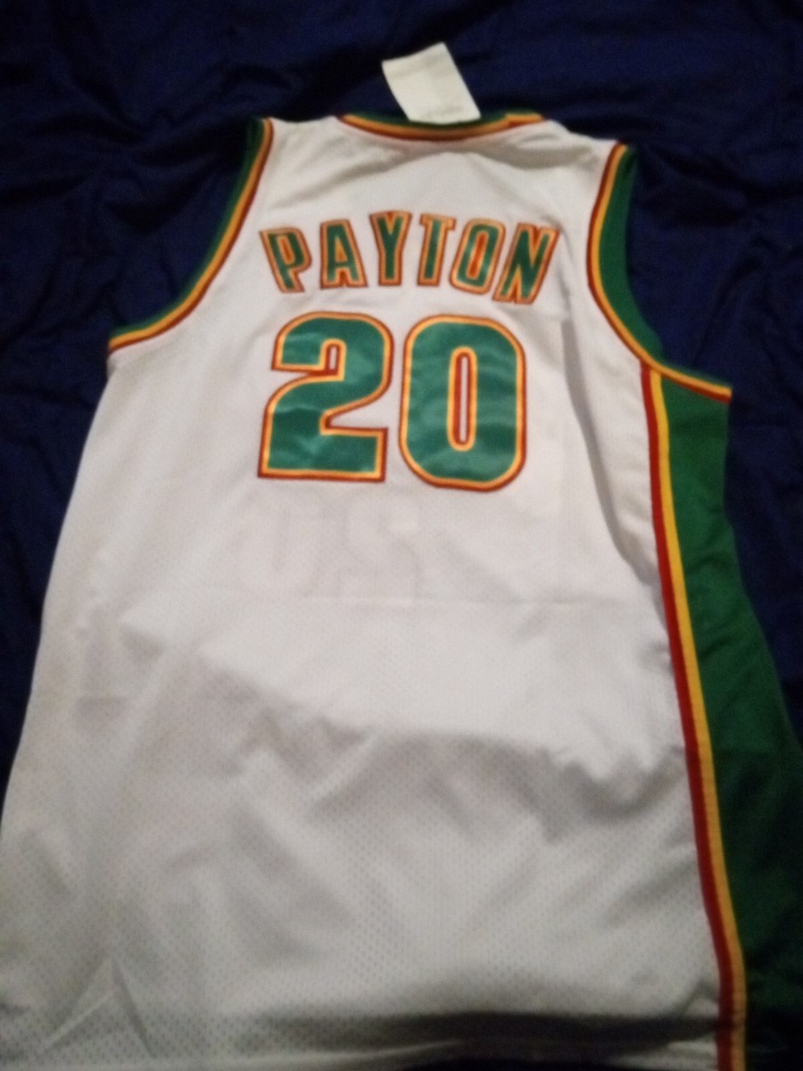 Large Gary Payton Seattle Supersonics #20 (white) NBA Jersey