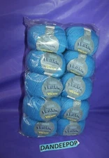 Cascade Yarns 10 Piece Bollicine Victor Blue 114 Yards Each Bundle Merino Wool