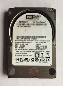 WD VelociRaptor WD1500HLFS 150GB SATA 2.5" HDD OHNE IcePack