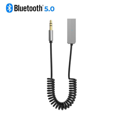 Bluetooth 5.2 Empfänger Adapter mit Kabel 3.5mm Auto AUX Audio Stereo USB KFZ