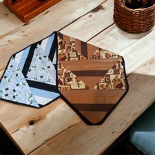 Reversible Handmade Quilted Fall Thanksgiving Winter Snowman Table Runner 44x16  