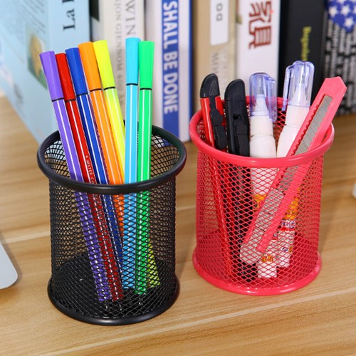 Schreibtisch Ordnung Netz Stift Topf Halter Bleistift Schreibwaren Büro Organizer Aufbewahrung Etui  - Bild 15 von 35