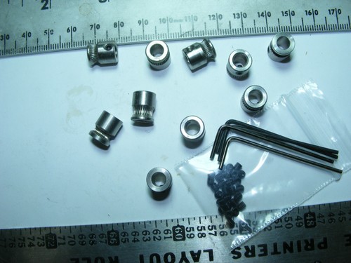 QTY10 MK8 Filament Antrieb Zahnrad Riemenscheibe RepRap 5 MM BOHRUNG 9 MM 3D PRNTR USA KOSTENLOSER VERSAND - Bild 8 von 9