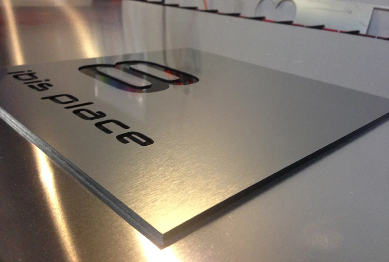 Custom STREET Name NUMBER SIGN PLAQUE Laser Cut Stainless Size: 350mm x 350mm - Image 2 of 4