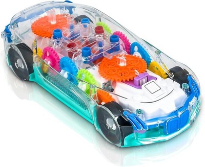 ZHFUYS Light Up Transparent Car Toy for Kids Sensory Toys for Kid Toy Car wit...