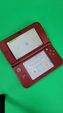 Red New 3DS XL LL REGION FREE 128gb Perfect Screens 3rd Party Fully Restored