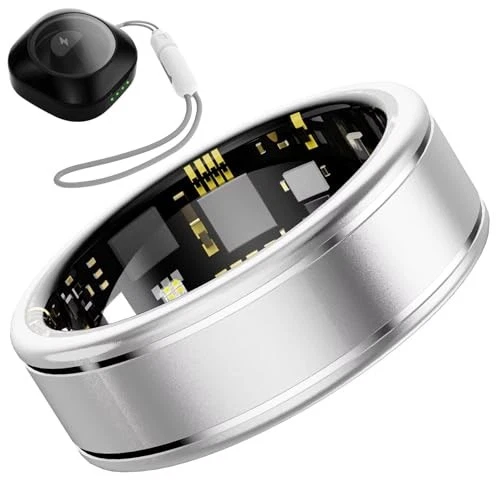 ANAROW SMART RING SIZE 14 BLUETOOTH HEALTH TRACKER - SILVER
Opens in a new window or tab