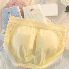 Women  s Casual Wear Herbal Panties Large Size Women's Underwear Solid Color