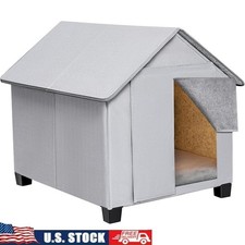 Waterproof Dog House Insulated Foldable Pet Shelter Cozy Outdoor Cabin New