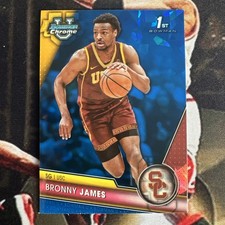 2023 Bowman U Chrome Sapphire #95 Bronny James 1st Bowman - USC