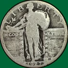 1927 Standing Liberty Quarter Good G Coin #38485