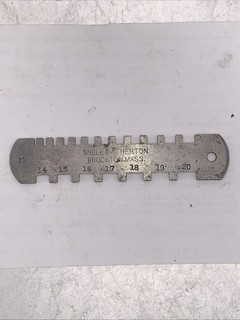 Vintage SNELL & ATHERTON Salesman Gauge Cobbler’s Leather Thickness