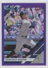 2019 Panini Donruss Holo Purple Giancarlo Stanton #163 0k5t