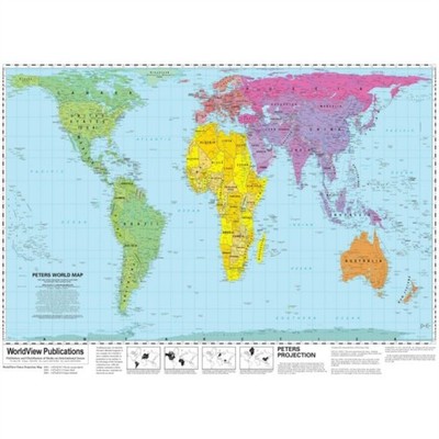 World View Peters Projection Map: 1995 SHEET MAP 9781872142012