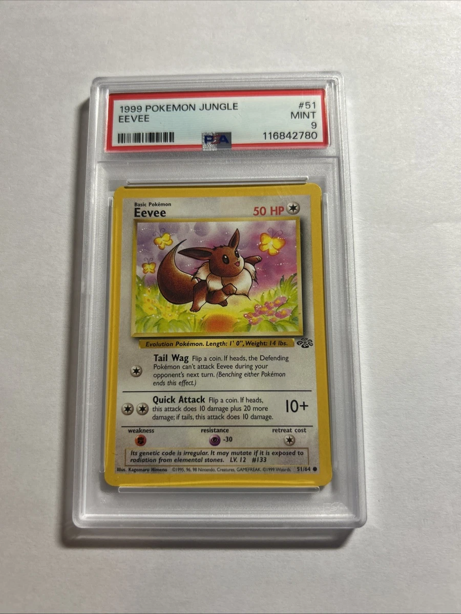 Eevee Pokémon TCG Professional Sports Authenticator (PSA) Individual  Trading Card Games Jungle for sale