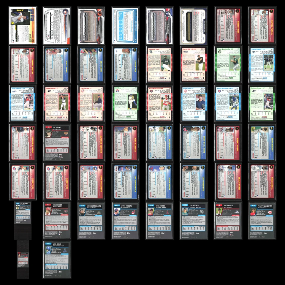 Bowman Chrome Serial #'d Lot 50 Baseball Cards NM MLB Bulk Dealer Wholesale - Image 2 of 4