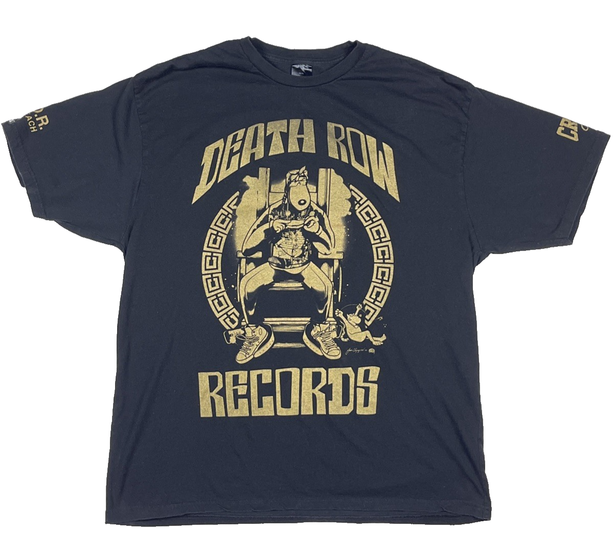 FILA Camicia Death Row Records x Crooks & Castles nera XL manica corta girocollo