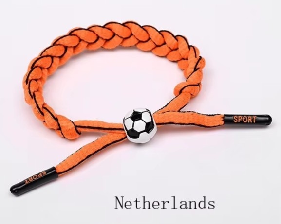 FIFA Soccer Football World Cup Netherlands Virgil van Dijk Shoelace Bracelet