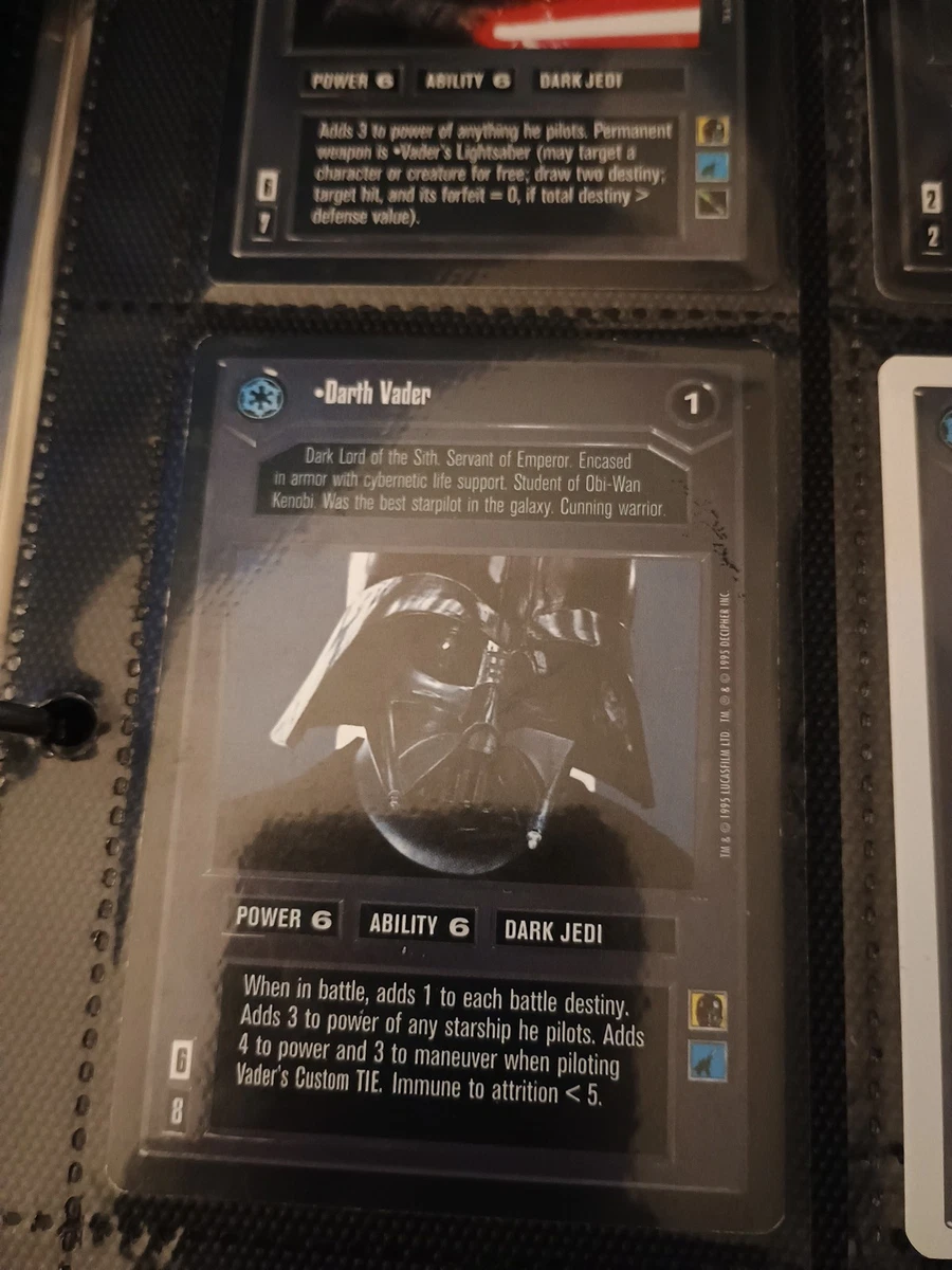 Star Wars CCG Rare Individual Collectible Card Game Cards in