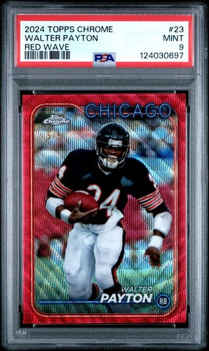 Walter Payton [Red Refractor] #23 2024 Topps Chrome card