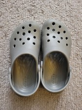 Crocs Classic Clog Kids Unisex 12 Gray Slip On