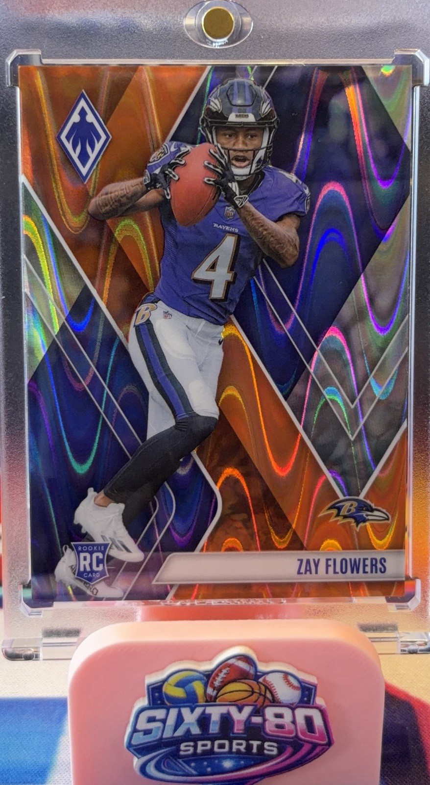 2023 Panini Phoenix 🏈 - Rookies Zay Flowers #108 Orange /99 (RC)🌟