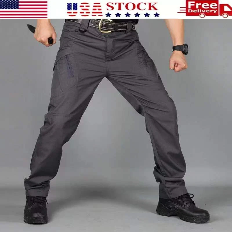 Men's Work Cargo Pants Waterproof Combat Tactical Pants Outdoor Hiking Pants USA
Opens in a new wind