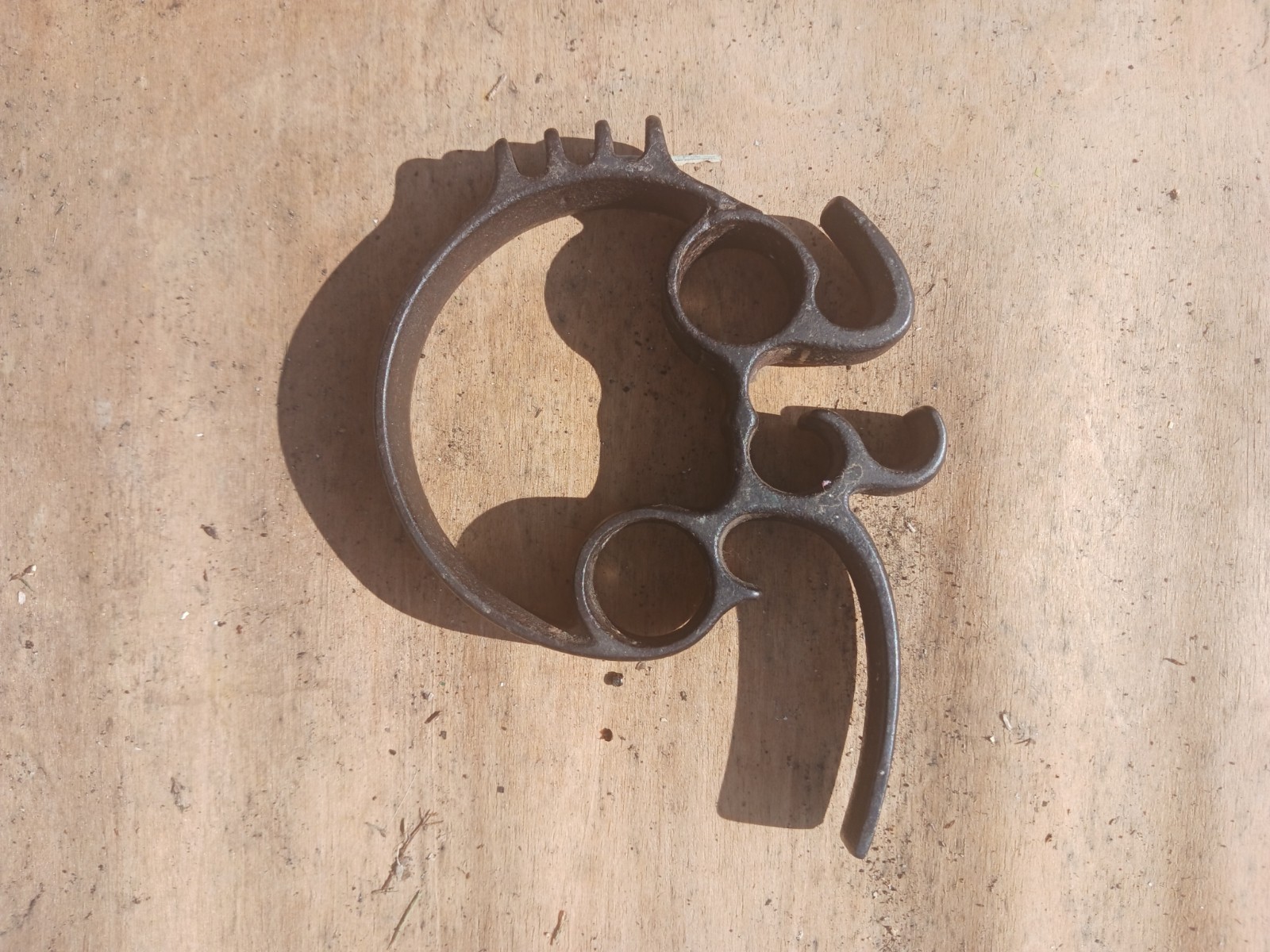 RARE 1800's Antique W.H. THAYER Cast Iron 7-Way Function Kitchen primitive TOOL