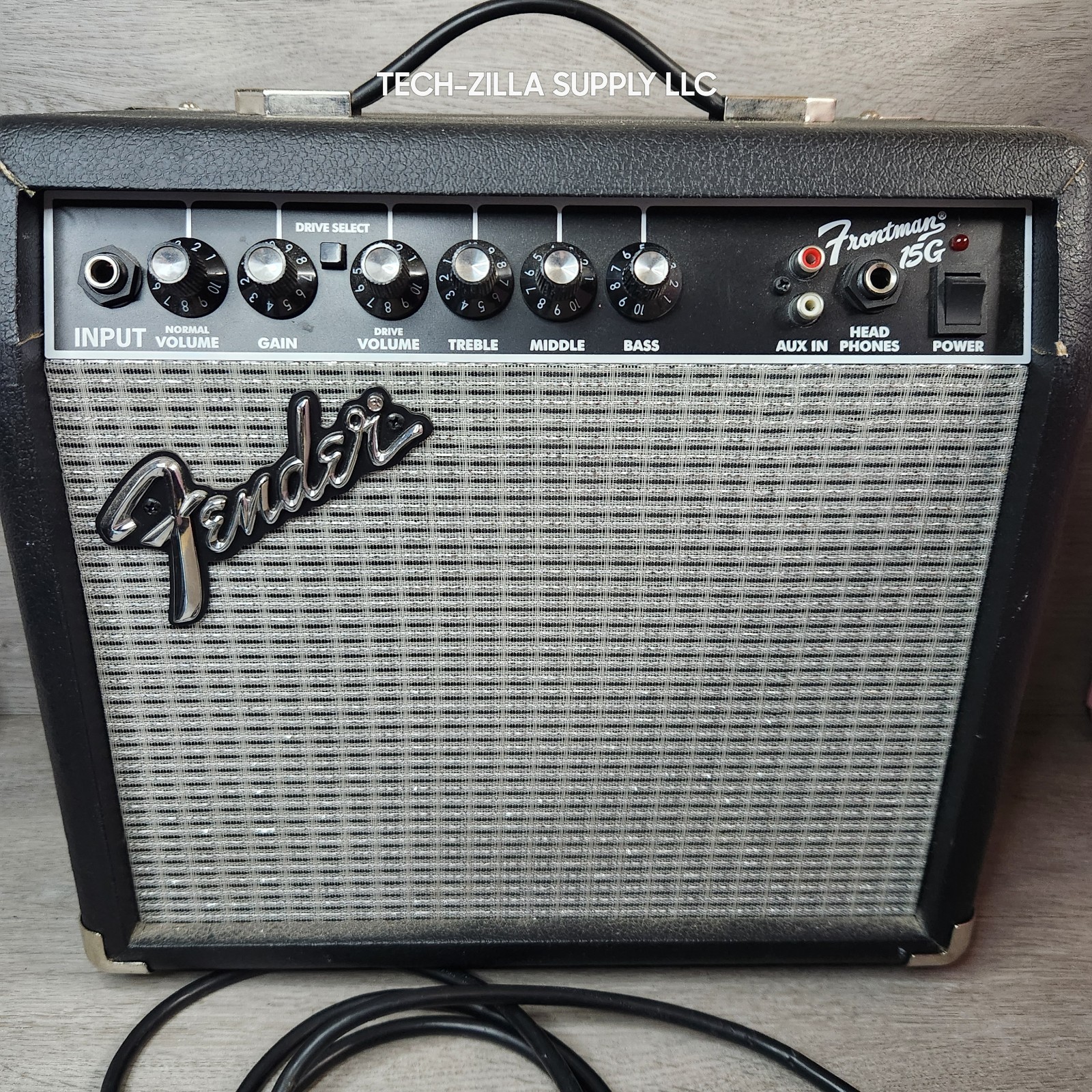 Fender Frontman 15G 15W Solid State Combo Guitar Amp, 2-Channel Practice