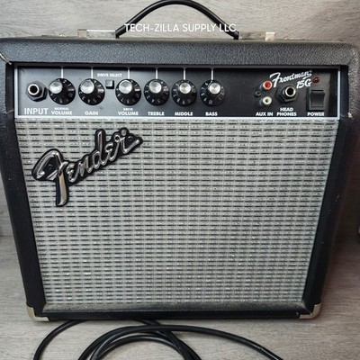 Fender Frontman 15G 15W Solid State Combo Guitar Amp, 2-Channel Practice