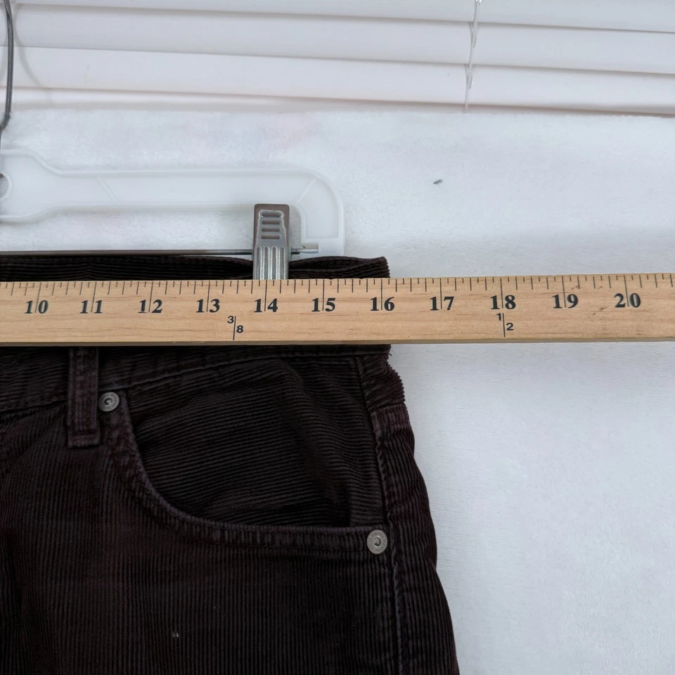 Pantalones 7 For All Mankind Austyn para hombre 30 (32x32) marrón pana rectos elásticos Foto 3 de 4