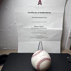 Maicer Izturis Autographed Baseball CoA Los Angeles Angels Signed Auto