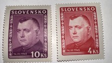 SLOVAKIA WW2 GERMAN PUPPET STATE 1945 PRESIDENT TISO EF MNH