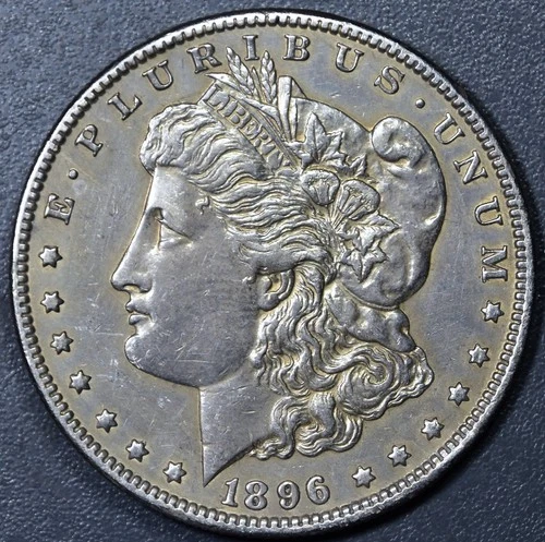 1896-O $1 MORGAN SILVER DOLLAR KM# 110 Grade:  AU+ A6160