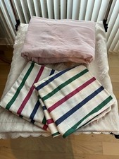JC PENNEY FLANNEL 100 COTTON 3PC KING SET: FLAT SHEET TWO KING PILLOWCASES