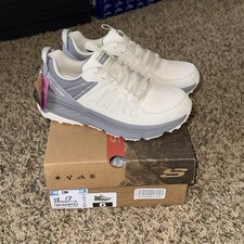 Skechers Womens Switch Back Cascades 180162 White Running Shoes Sneakers Sz 6