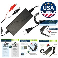 Efficient 2A Smart Charger for 12V LiFePO4 Deep Cycle Batteries - Listed