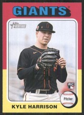 2024 Topps Heritage #324 Kyle Harrison RC San Francisco Giants 569