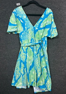 green emerald velvet dress Green Python Frill Mini Dress