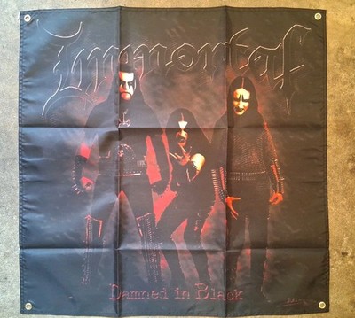 Immortal Damned In Black Album Poster Flag Banner 2x2ft 